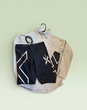 2XU Women's Compression Tights - Black/Silver BUNDLE - S